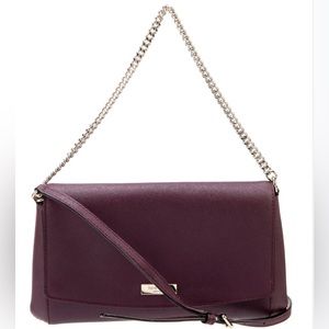 Kate Spade Plum Purple Saffiano Leather Crossbody